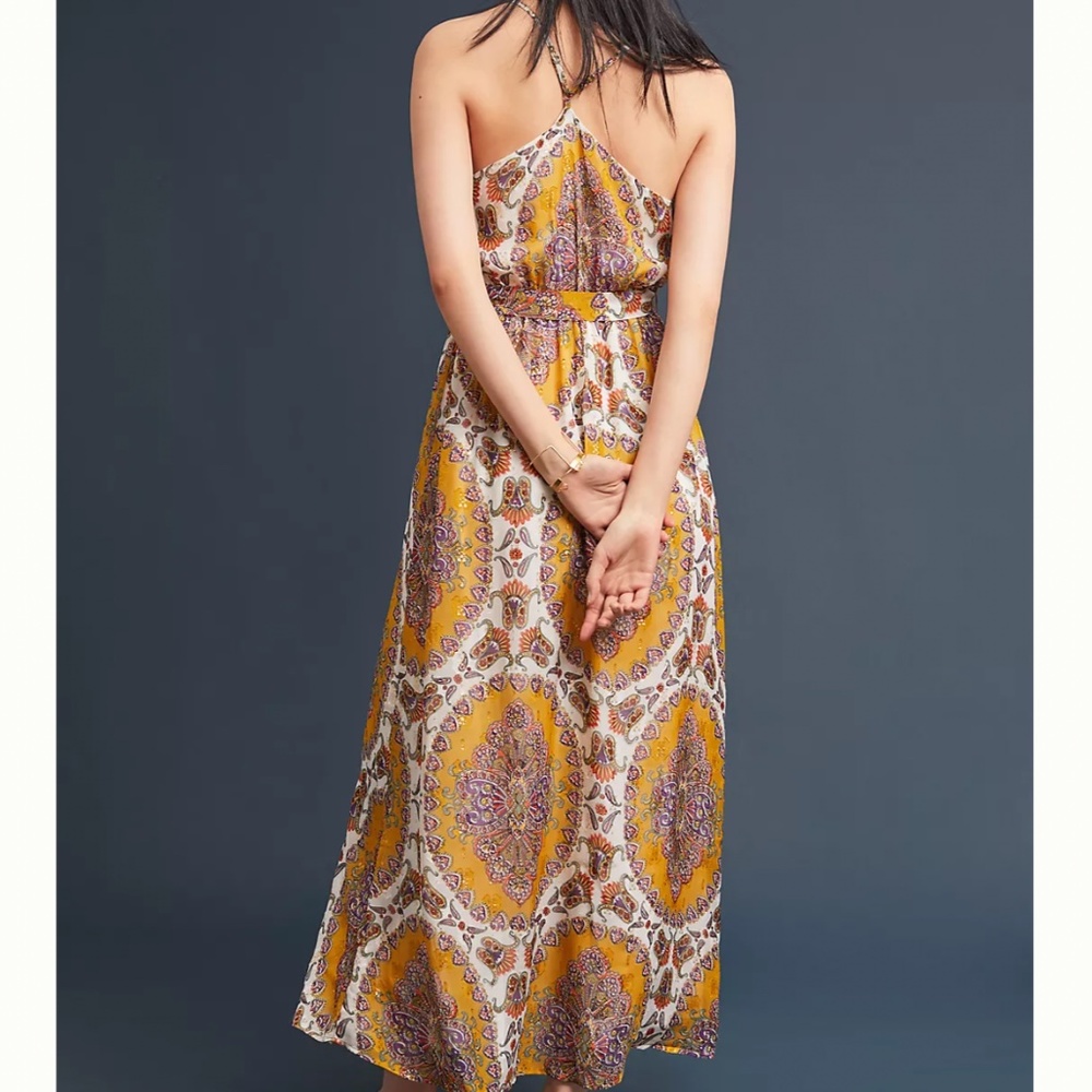 Anthropologie Akemi + Kin Medallion Maxi Dress